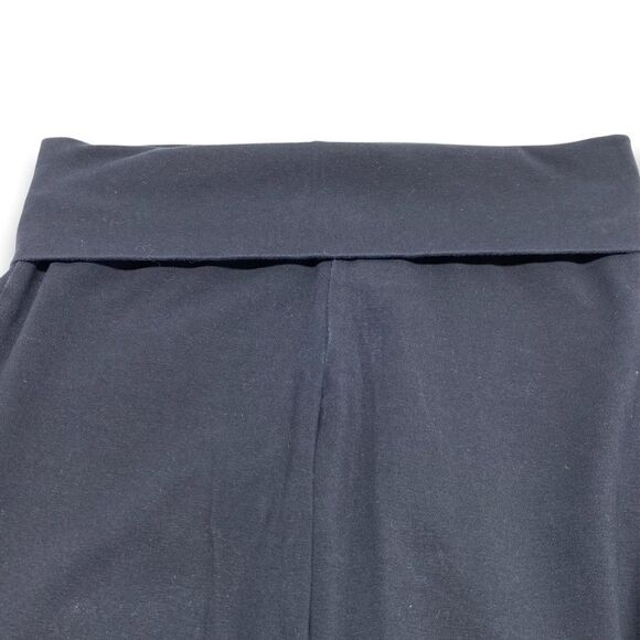 Lands End Women's High Waist Foldover Active Pants size XS Black - Picture 5 of 7